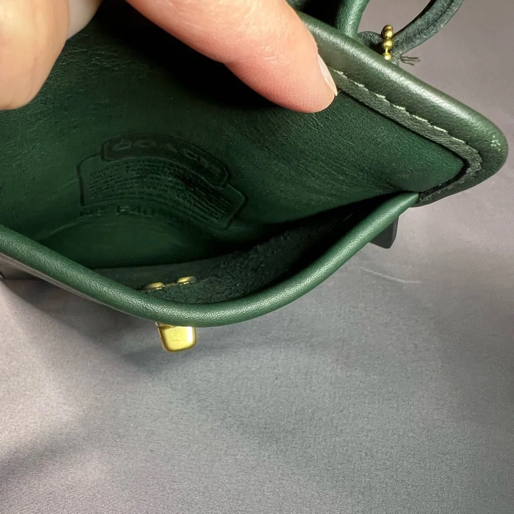 Coach Scooter Bag 9893 bottle green leather vintage - Picture 11 of 12